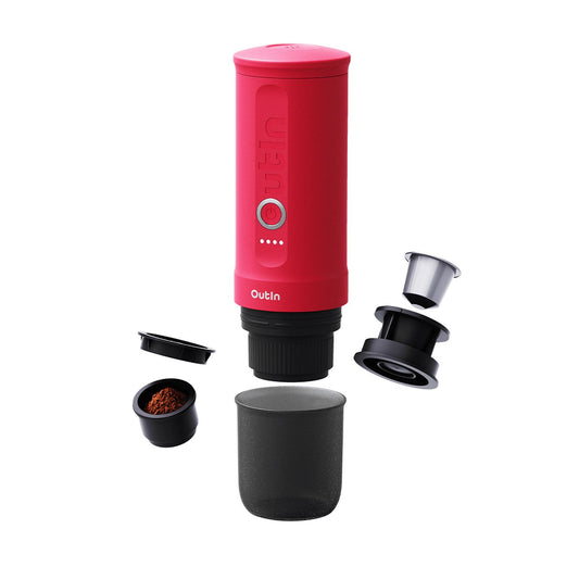 OUTIN NANO PORTABLE ESPRESSO MACH Pink