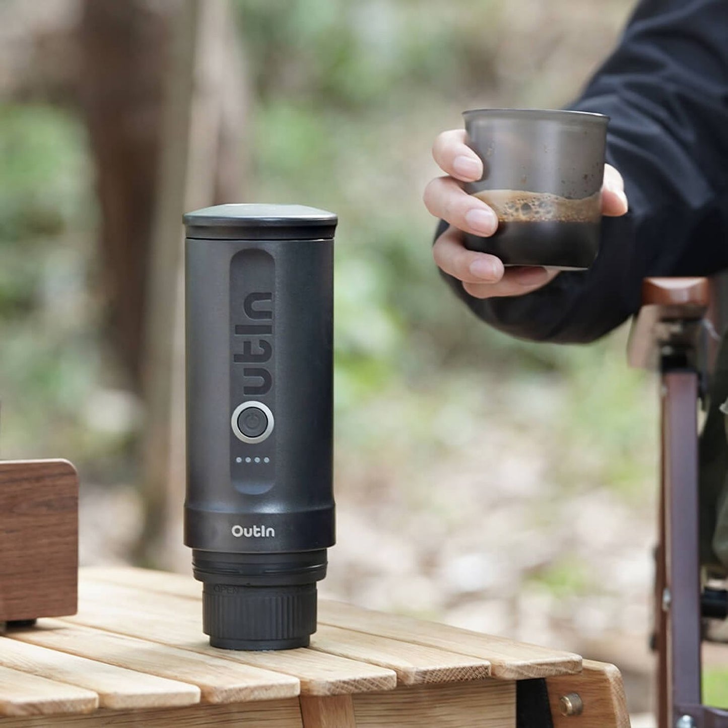 OUTIN NANO PORTABLE ESPRESSO MACH GREY